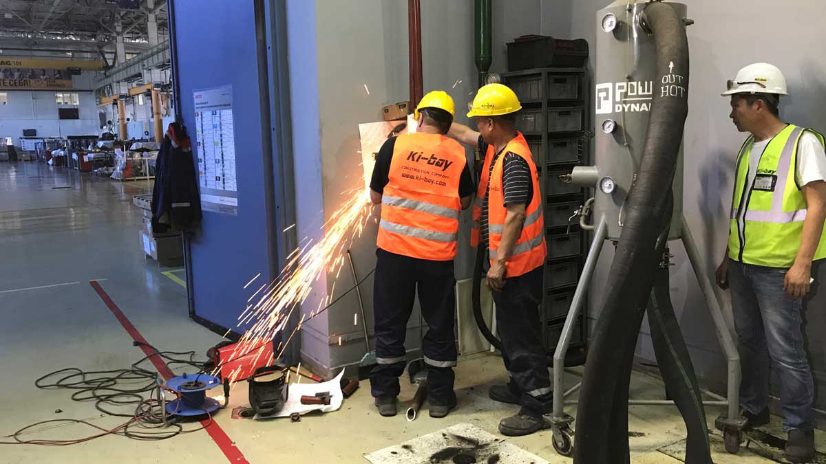 Installation of automatic fire extinguishing system